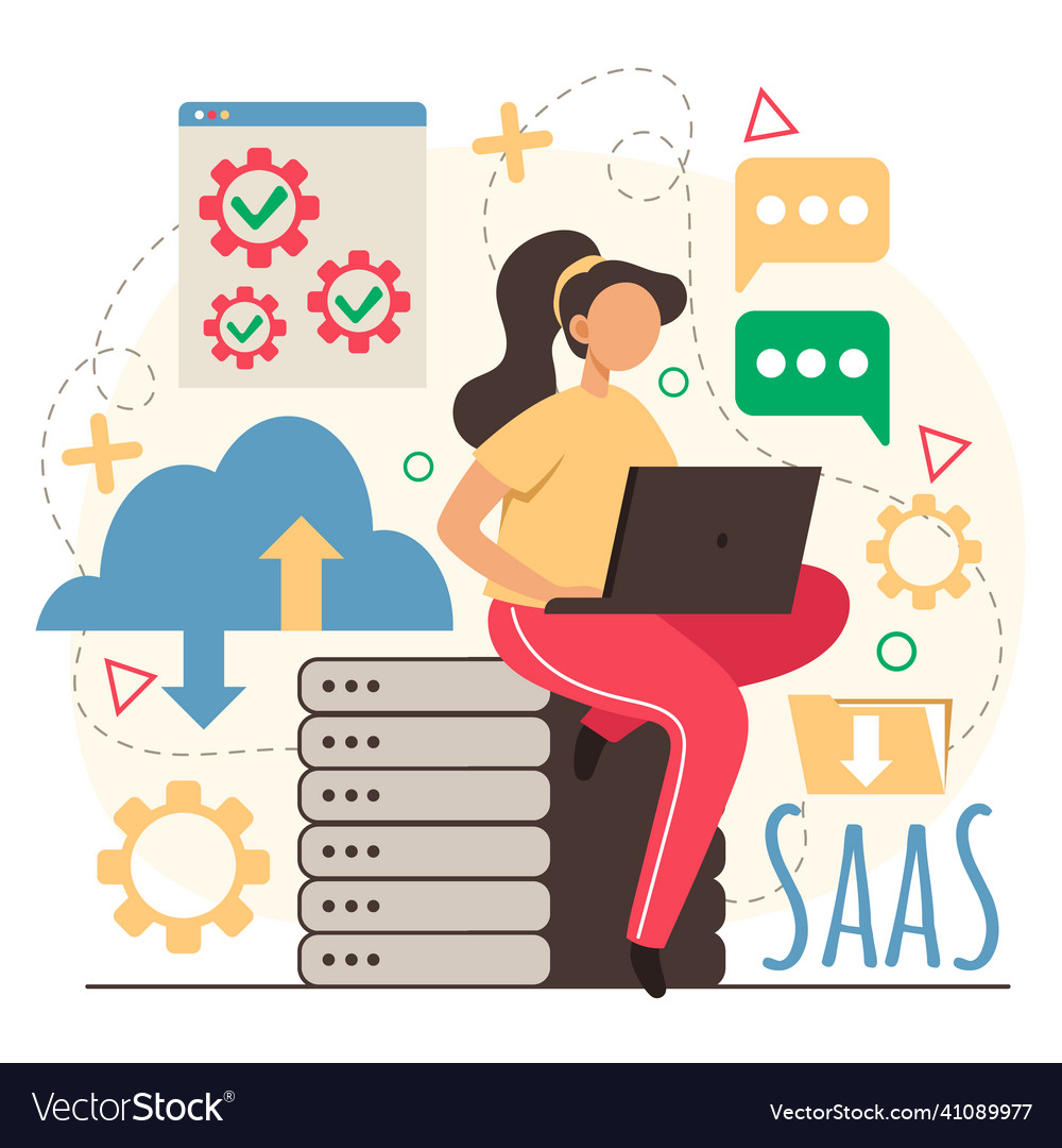 Flat Design Saas Royalty Free Vector Image Vectorstock Flat Design Saas Royalty Free Vector Image Vectorstock