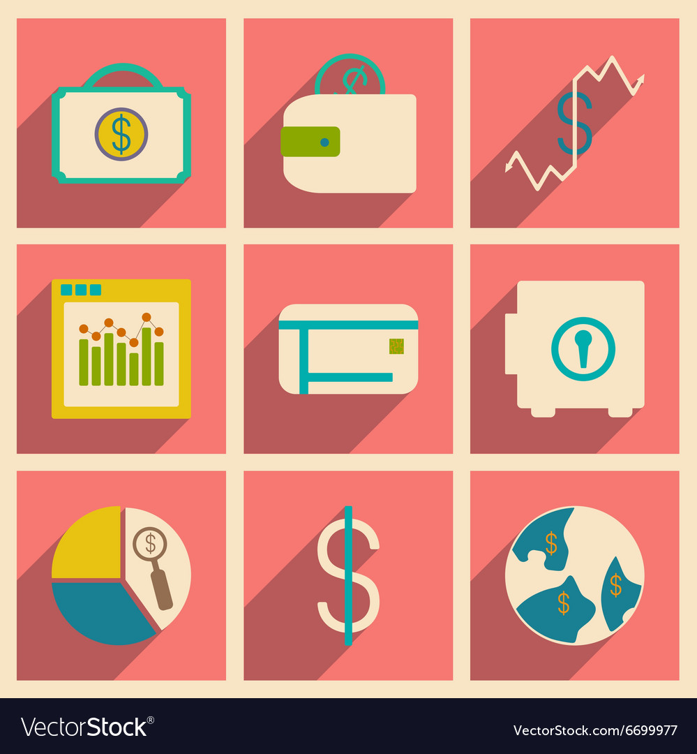 Flat with shadow concept and mobile application
