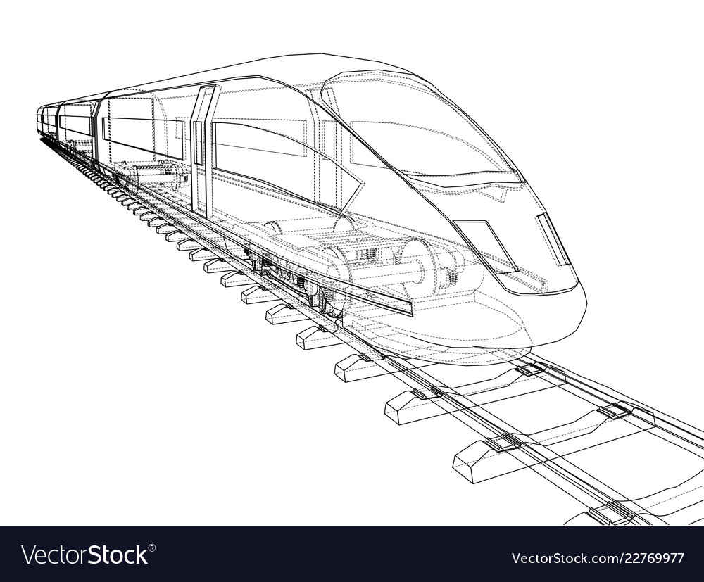 Modern high speed train sketch icon Stock Vector Image & Art - Alamy