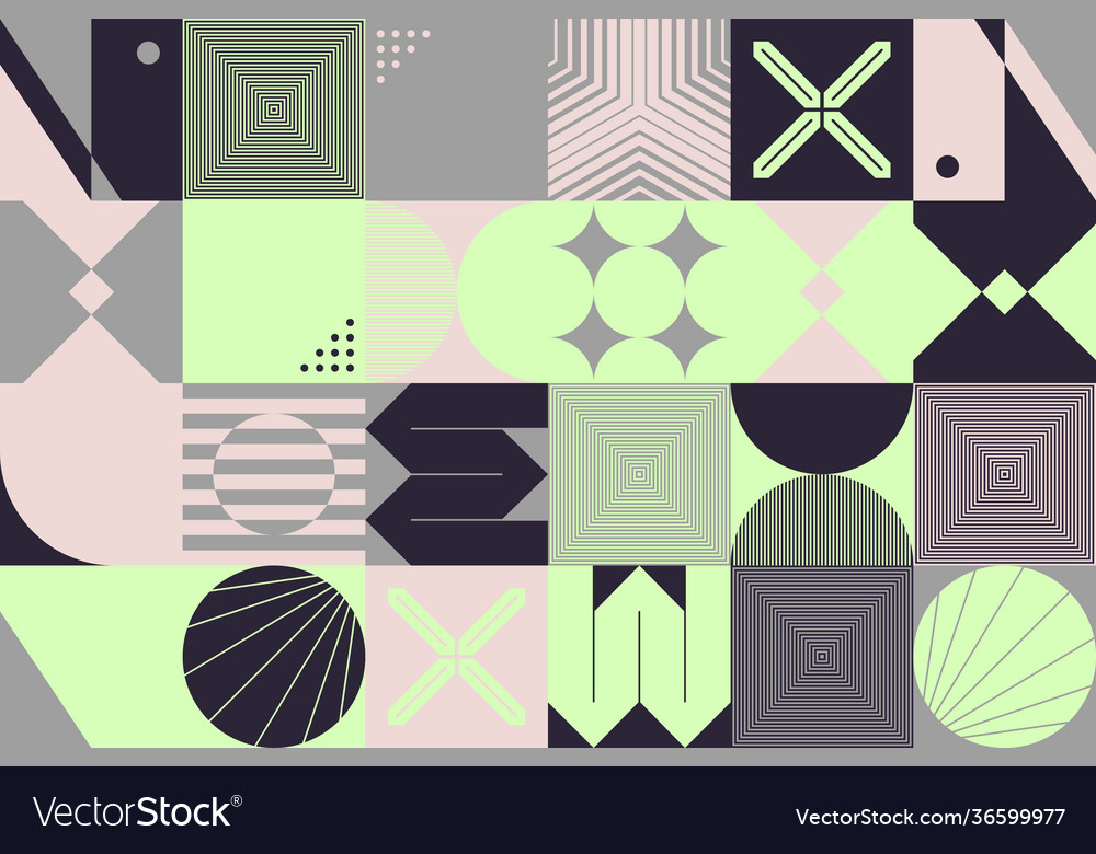 Neo modernsim abstract pattern design vector image Neo modernsim abstract pattern design