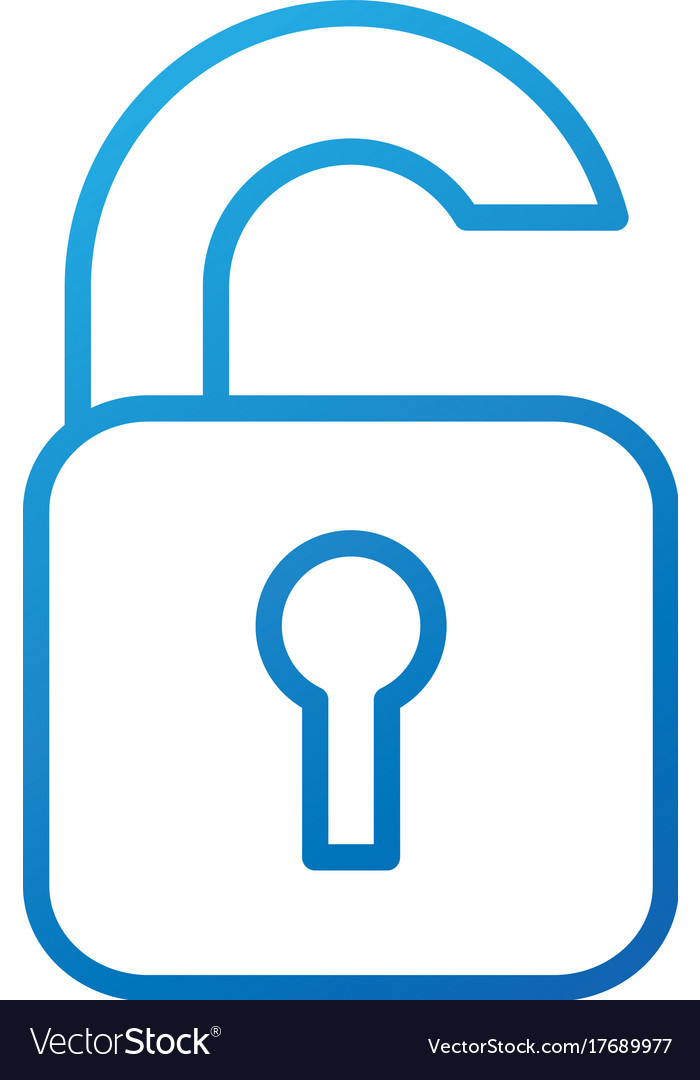 Open padlock security protection data file