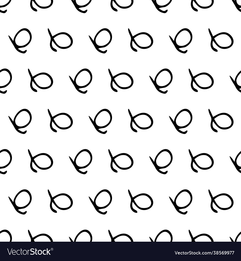 Seamless pattern with sketch round squiggle Vector Image Seamless pattern with sketch round squiggle