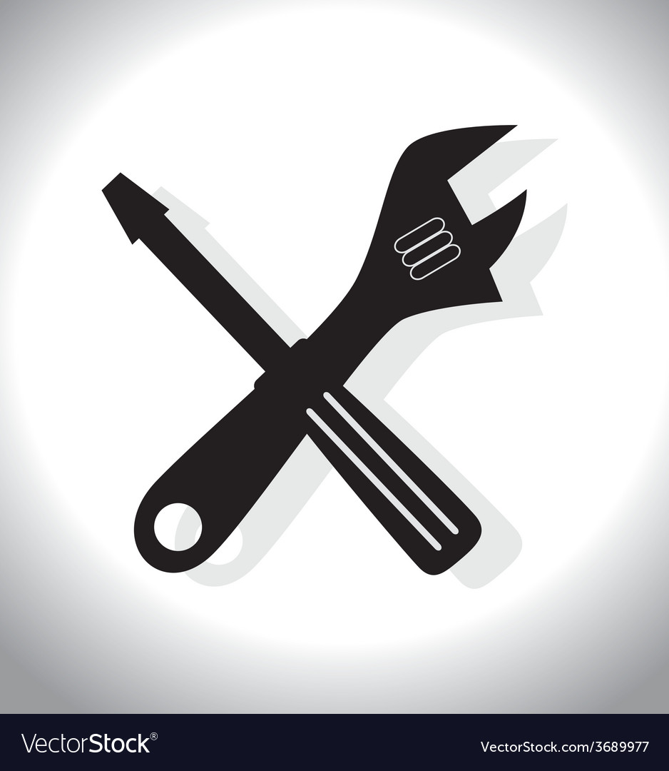 Tools design over white background Royalty Free Vector Image