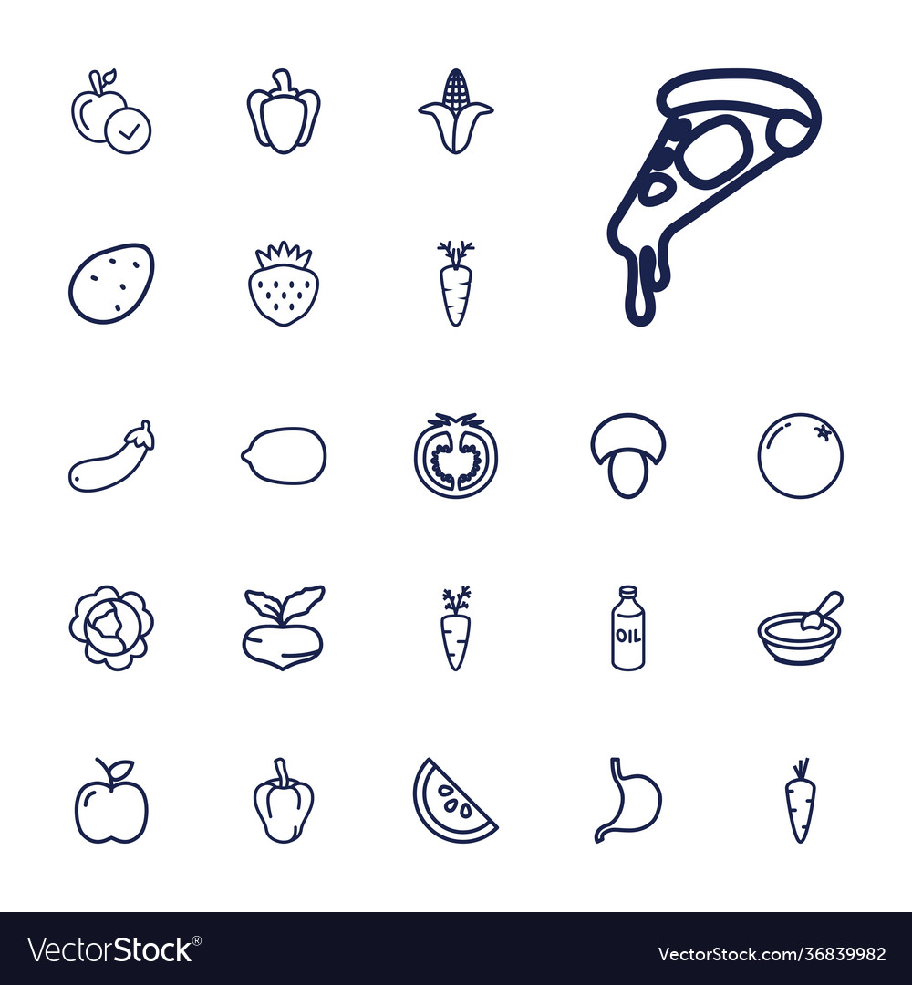 22 vegetarian icons