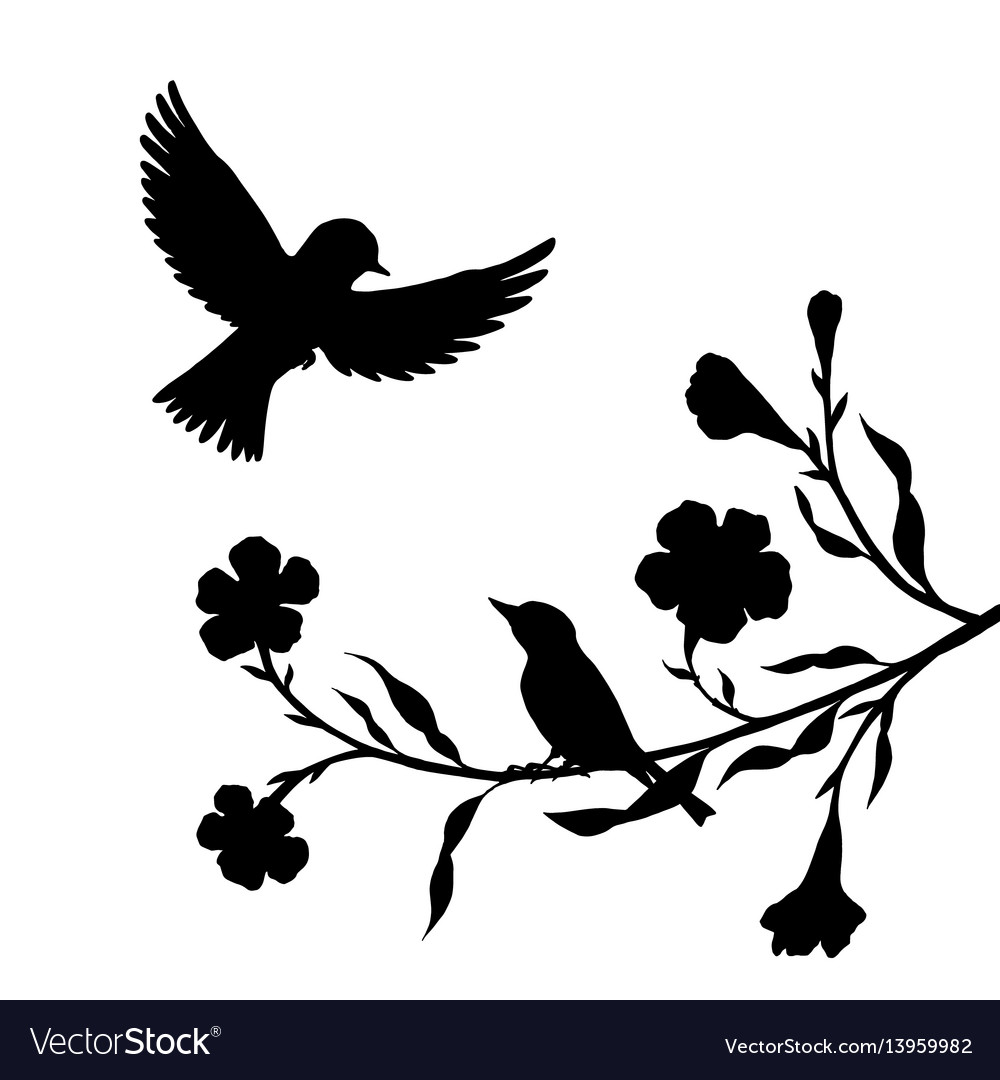 bird and tree silhouette