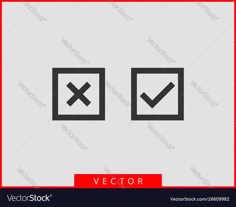 Check mark icon symbol design element