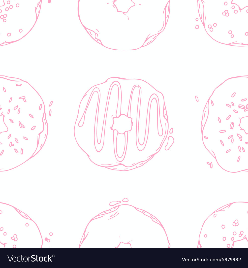 Donut Outline Pattern
