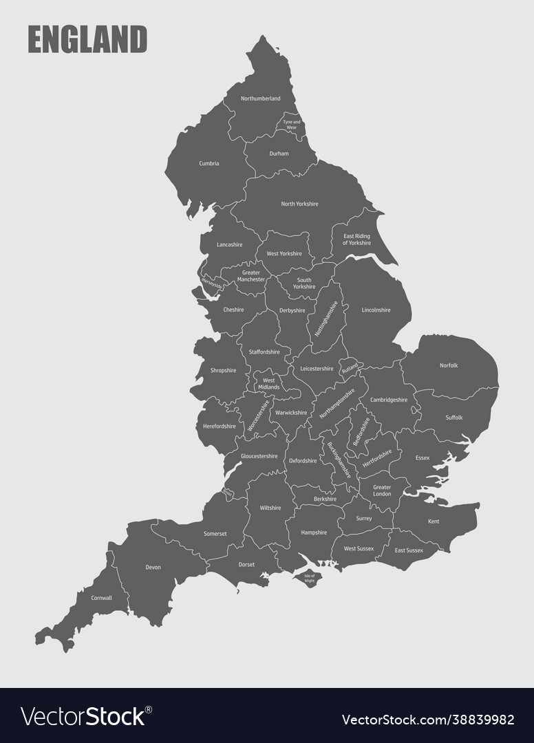 England administrative map