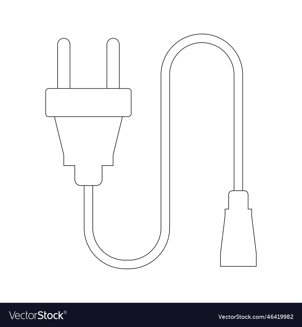 Extension cord simple icon