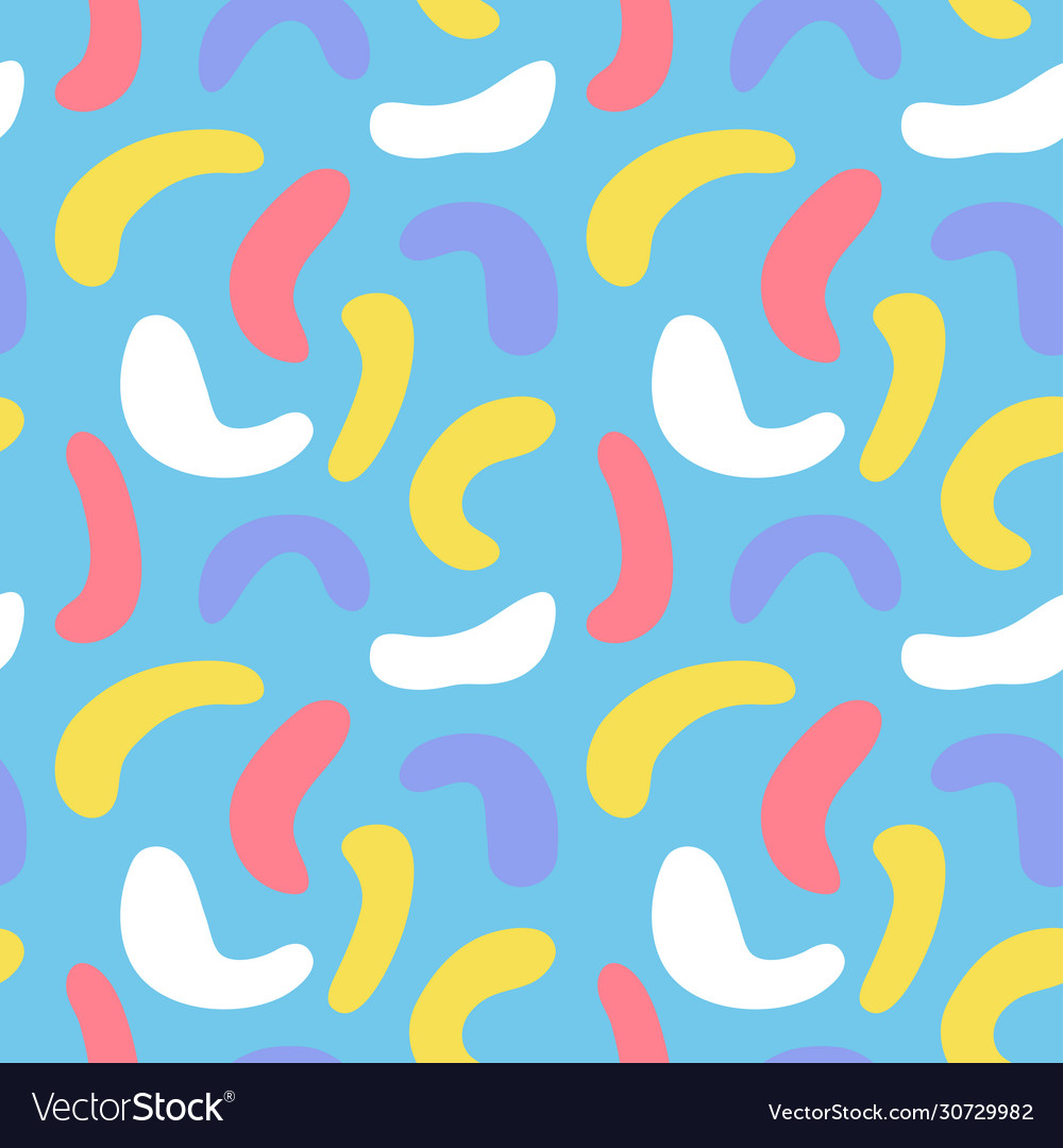 Hand drawn seamless pattern with circles abstract