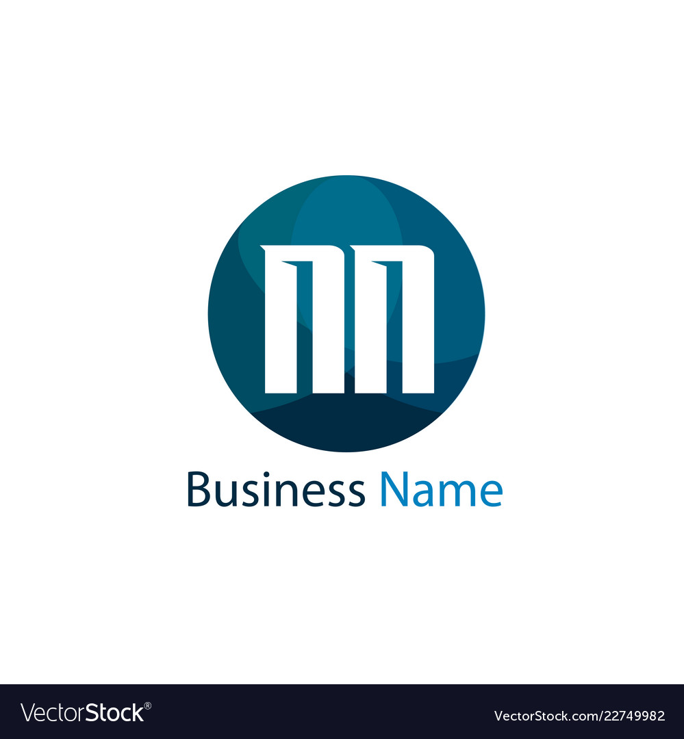 Initial letter nn logo template design Royalty Free Vector