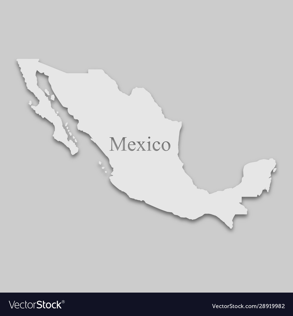 Mexico map Royalty Free Vector Image - VectorStock