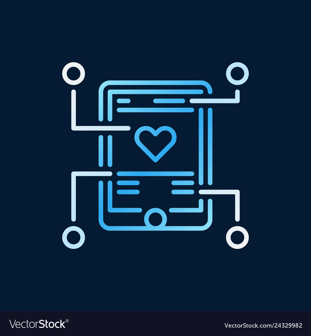 Mobile app development colorful outline vector image Mobile app development colorful outline