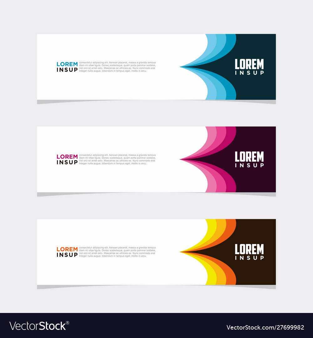 Modern banner web background abstract design Vector Image Modern banner web background abstract design