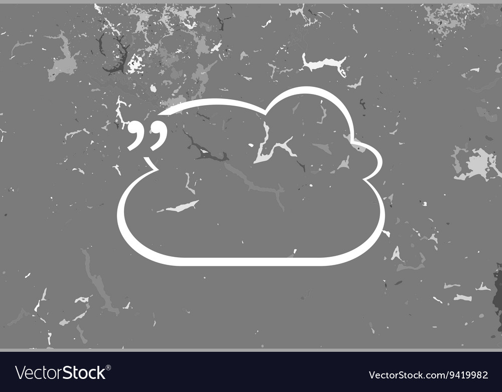Quote blank with text bubble stock element
