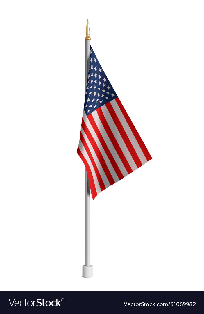 Realistic American Flag Waving Usa Royalty Free Vector Image Realistic American Flag Waving Usa Royalty Free Vector Image