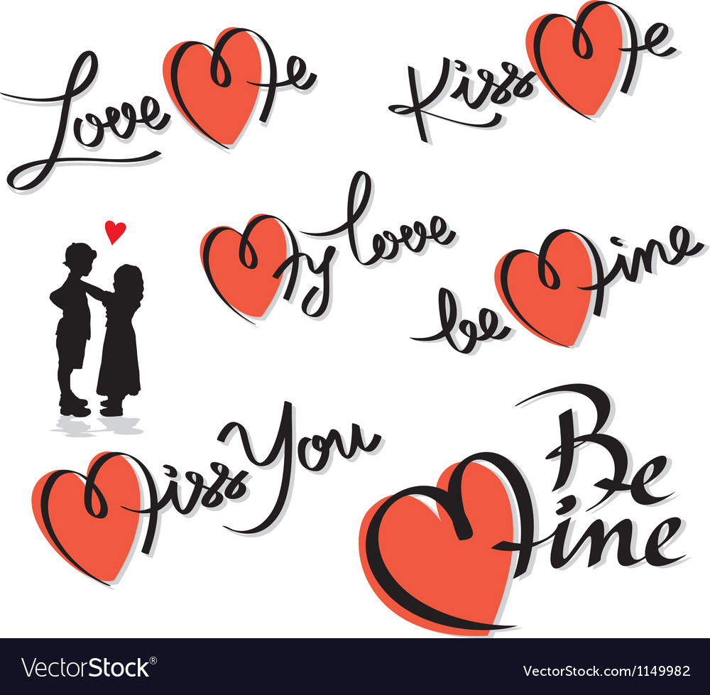 Valentine Lettering Set