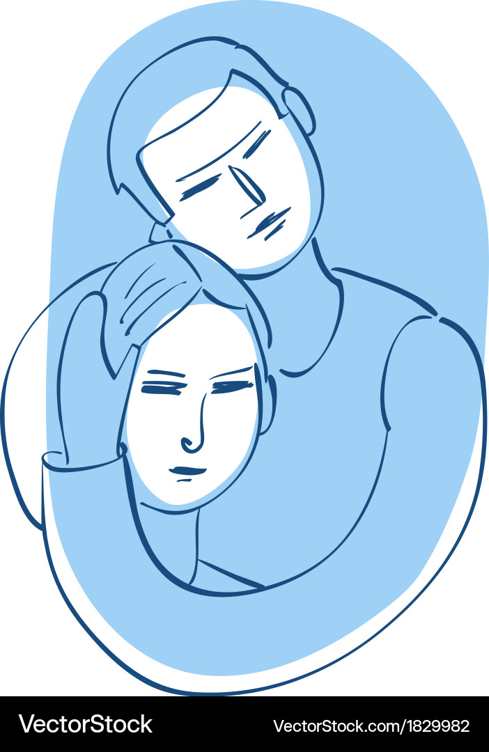 Young Couple Royalty Free Vector Image - VectorStock