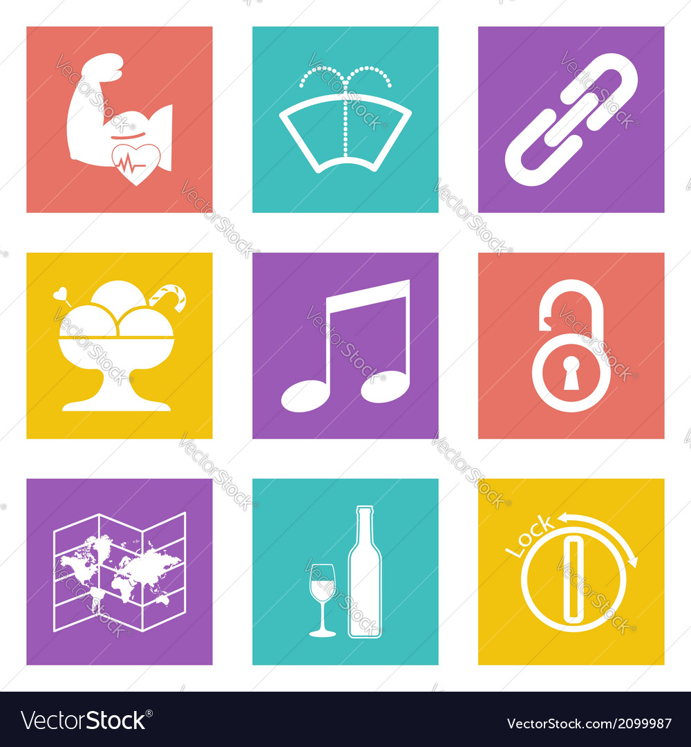 Color icons for web design set 48