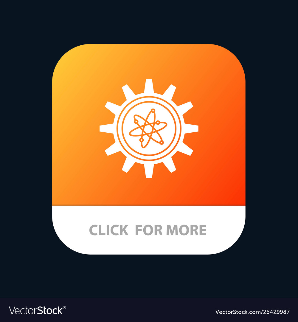 Experiment gear setting lab mobile app button Vector Image Experiment gear setting lab mobile app button