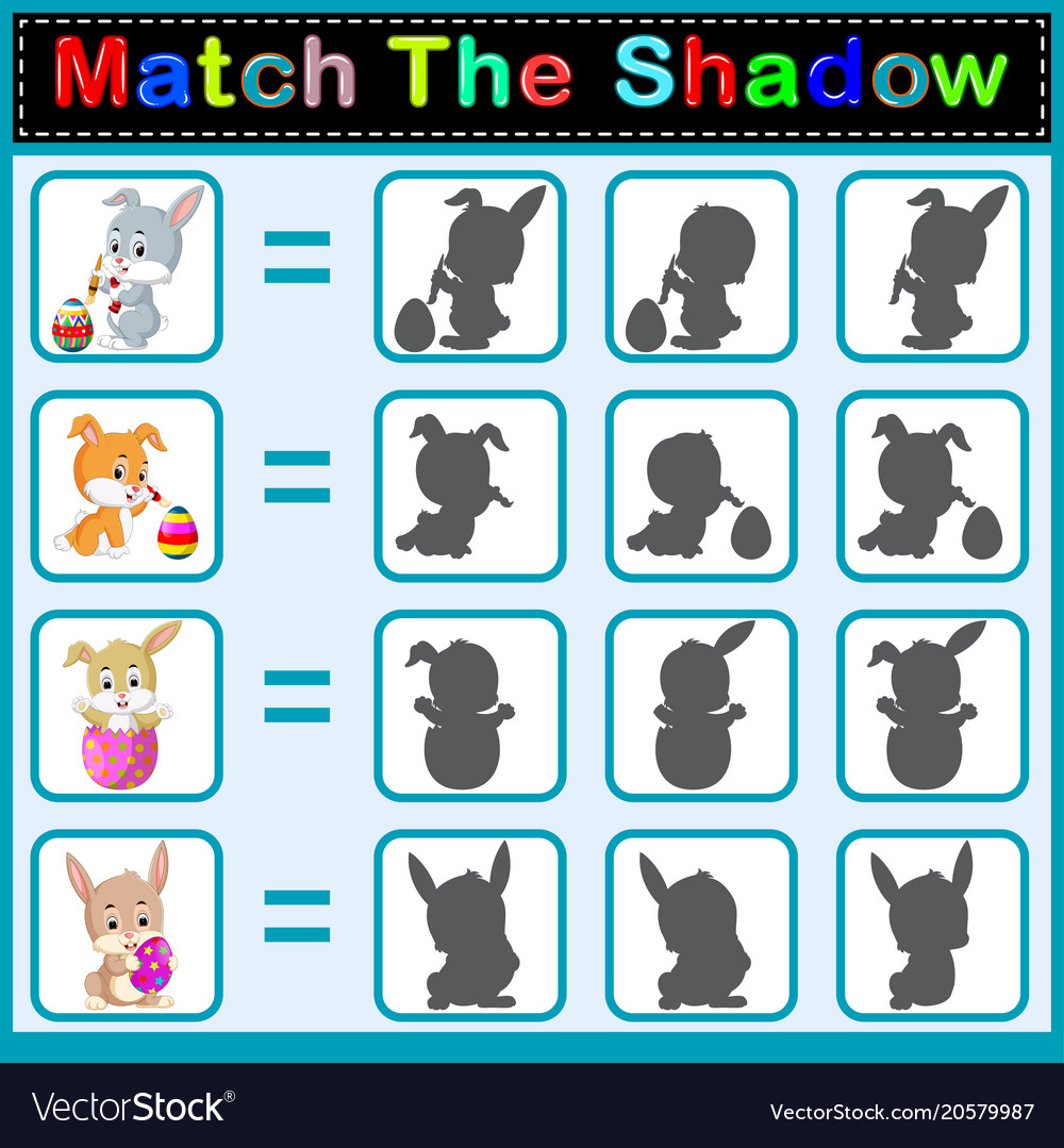 Find the correct shadow of rabbit