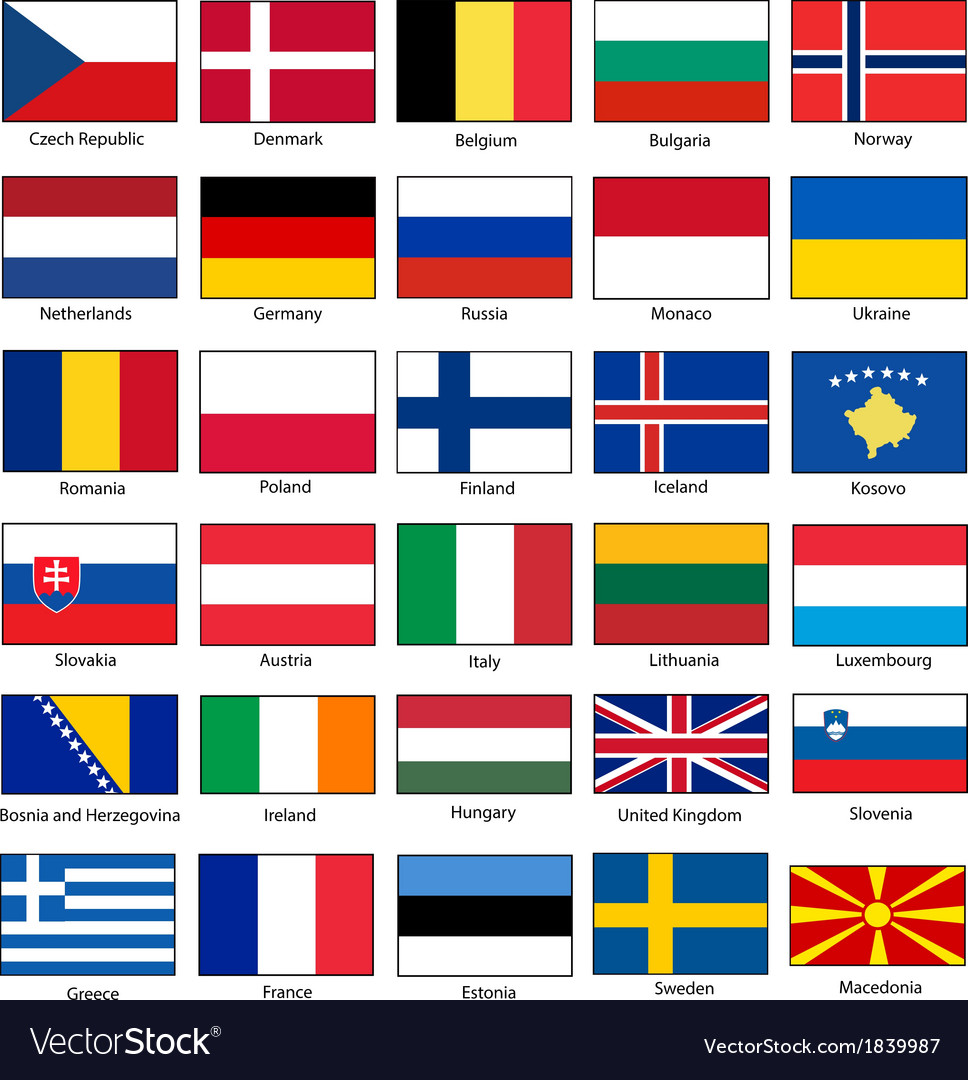 All European Flags