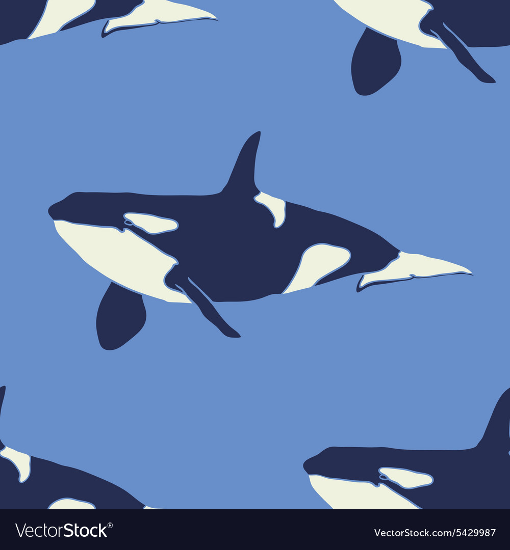 Grampus seamless pattern