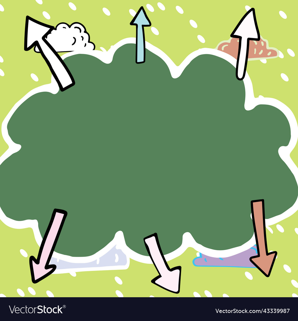 Important messages written in shape of cloud vector image Important messages written in shape of cloud