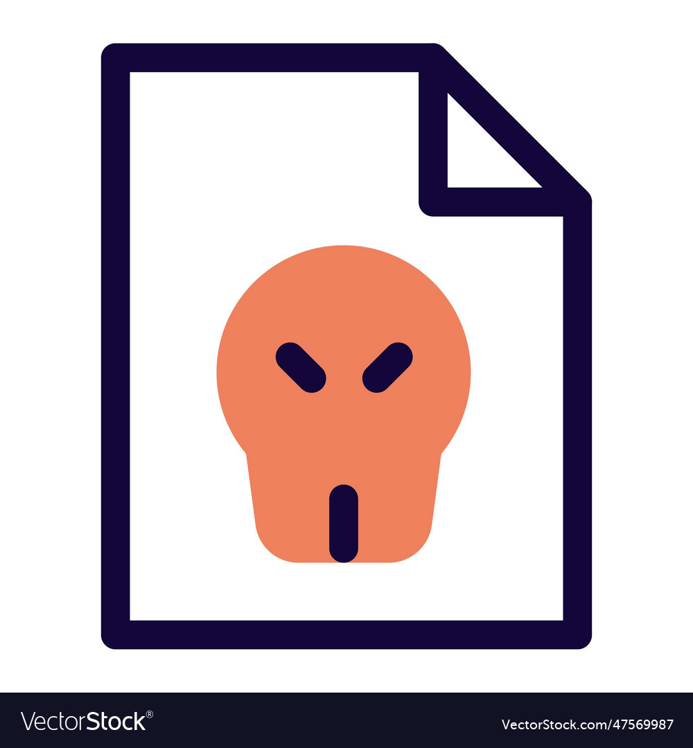 Malicious software a harmful virus for the system Vector Image