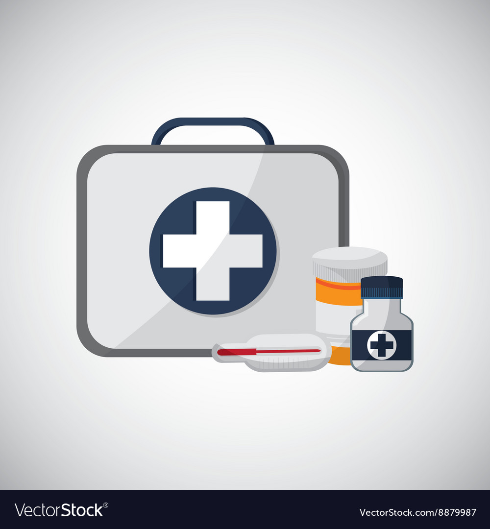 Medical care design health icon flat