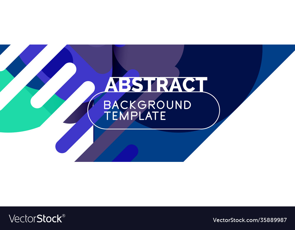 Modern geometric round shapes and dynamic lines vector image Modern geometric round shapes and dynamic lines