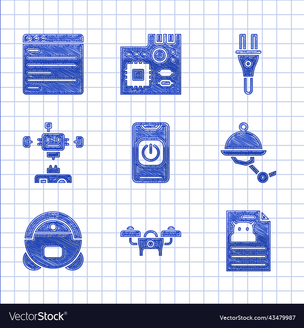 Set turn off robot from phone drone technical