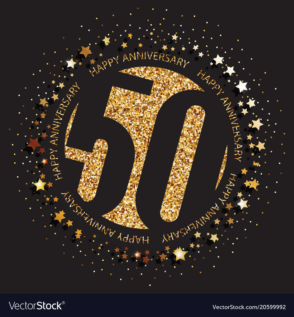 Download 50th birthday logo Royalty Free Vector Image - VectorStock