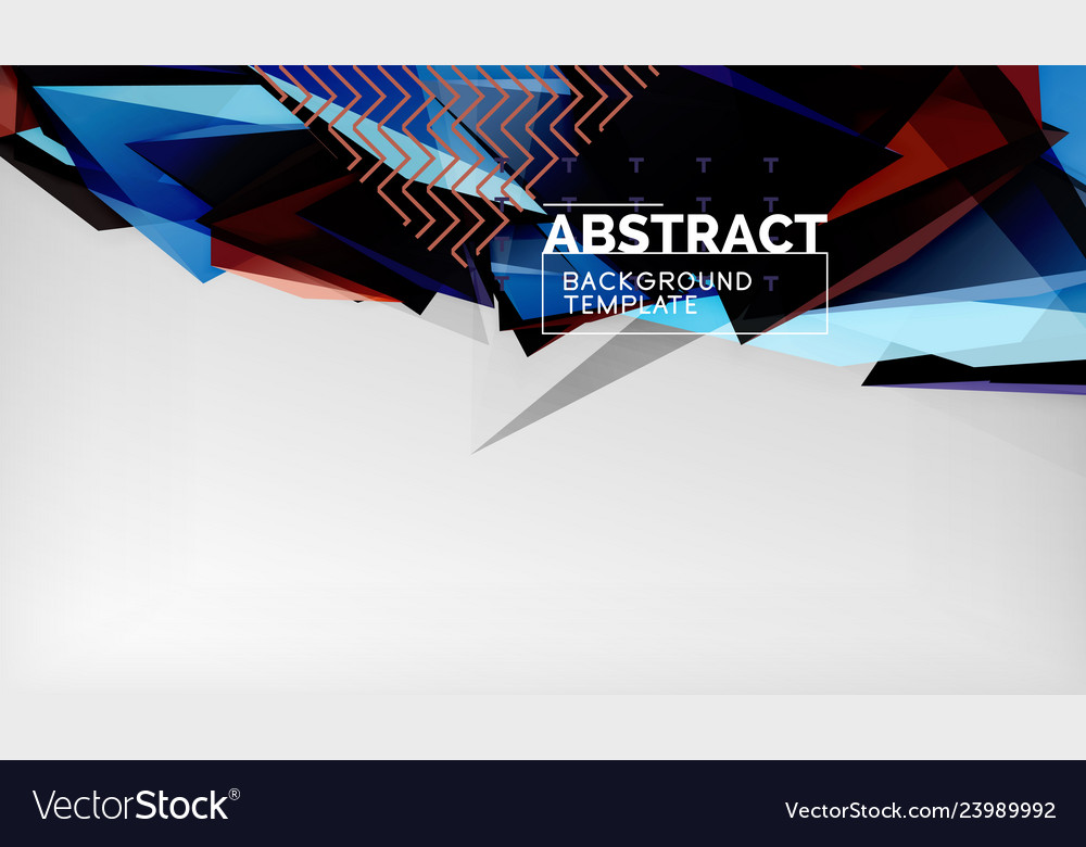 Abstract color triangles geometric background
