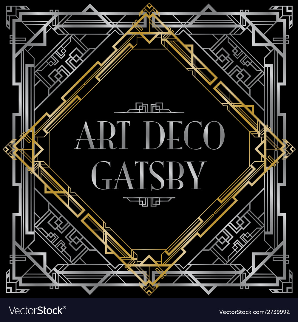 Art Deco Gatsby Square Pattern
