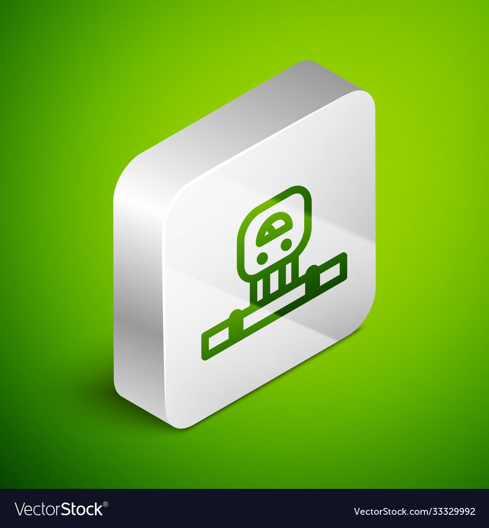 Black line smart sensor system icon isolated vector image Black line smart sensor system icon isolated