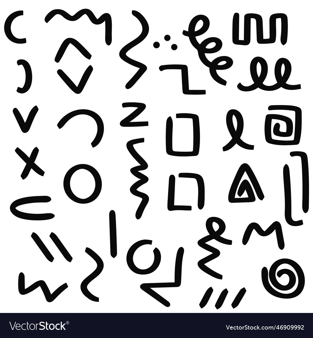 Dynamic Scribble & Swirls Set