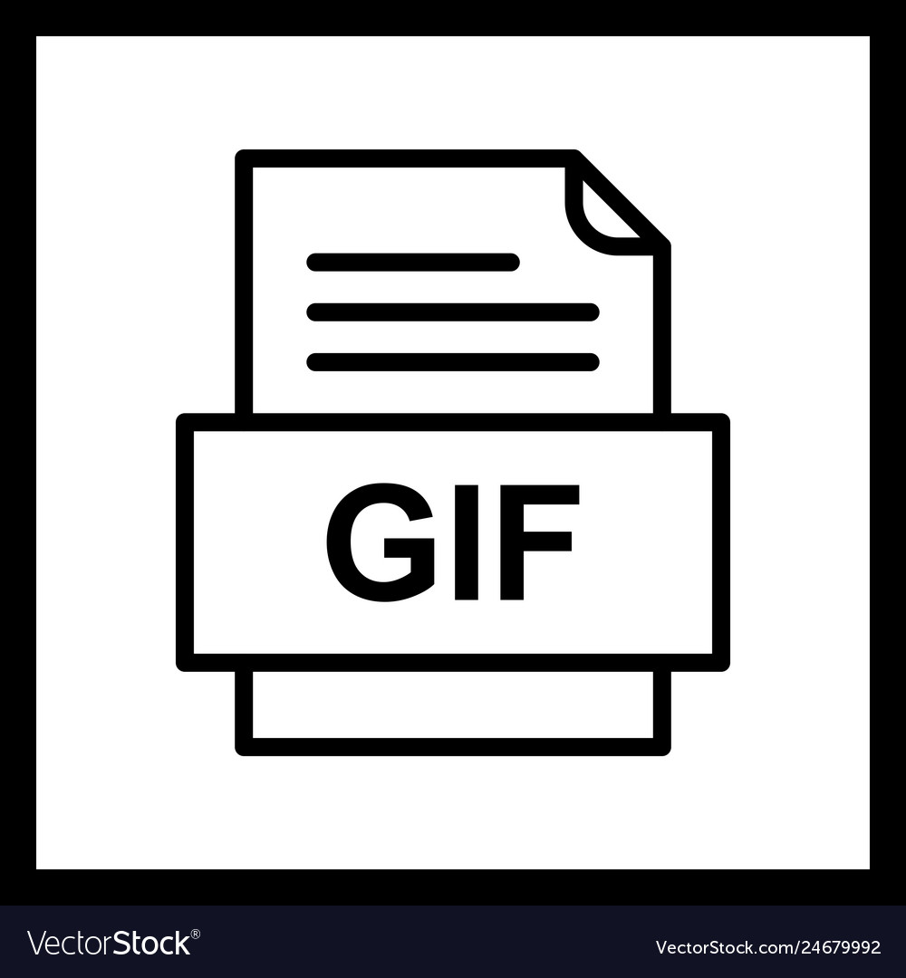Gif file document icon