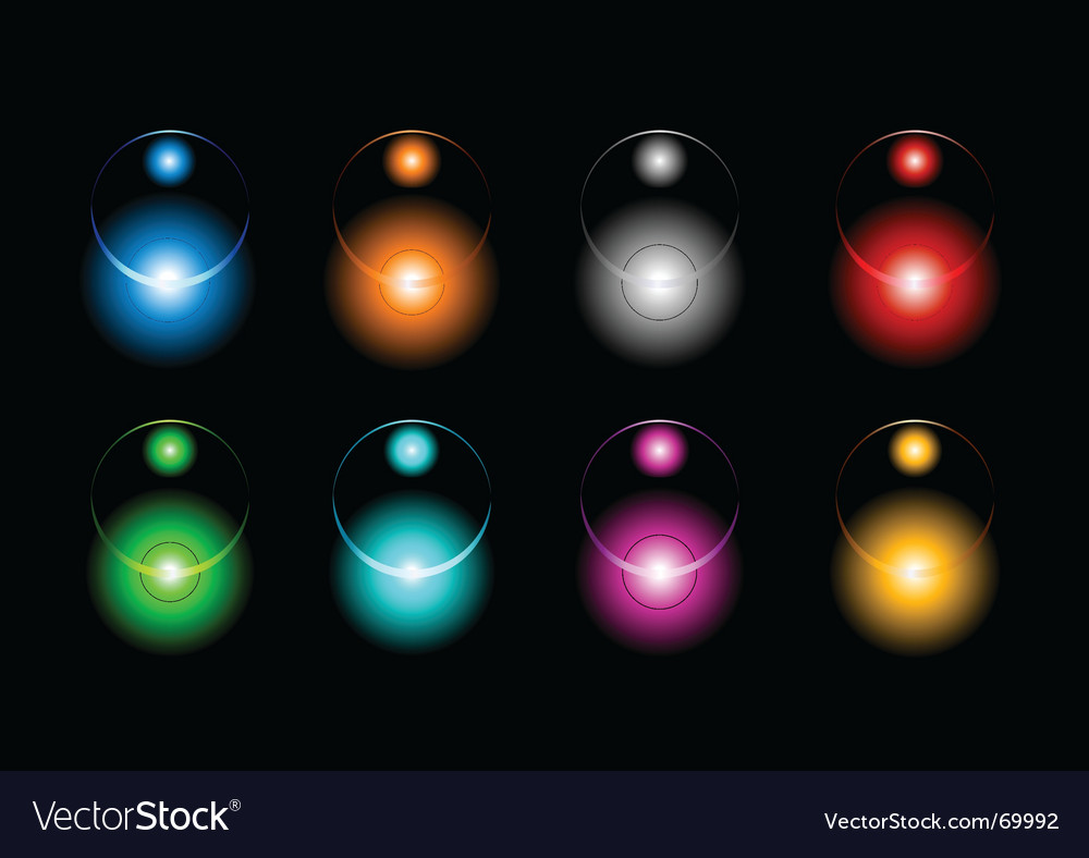 Glowing Circular Elements
