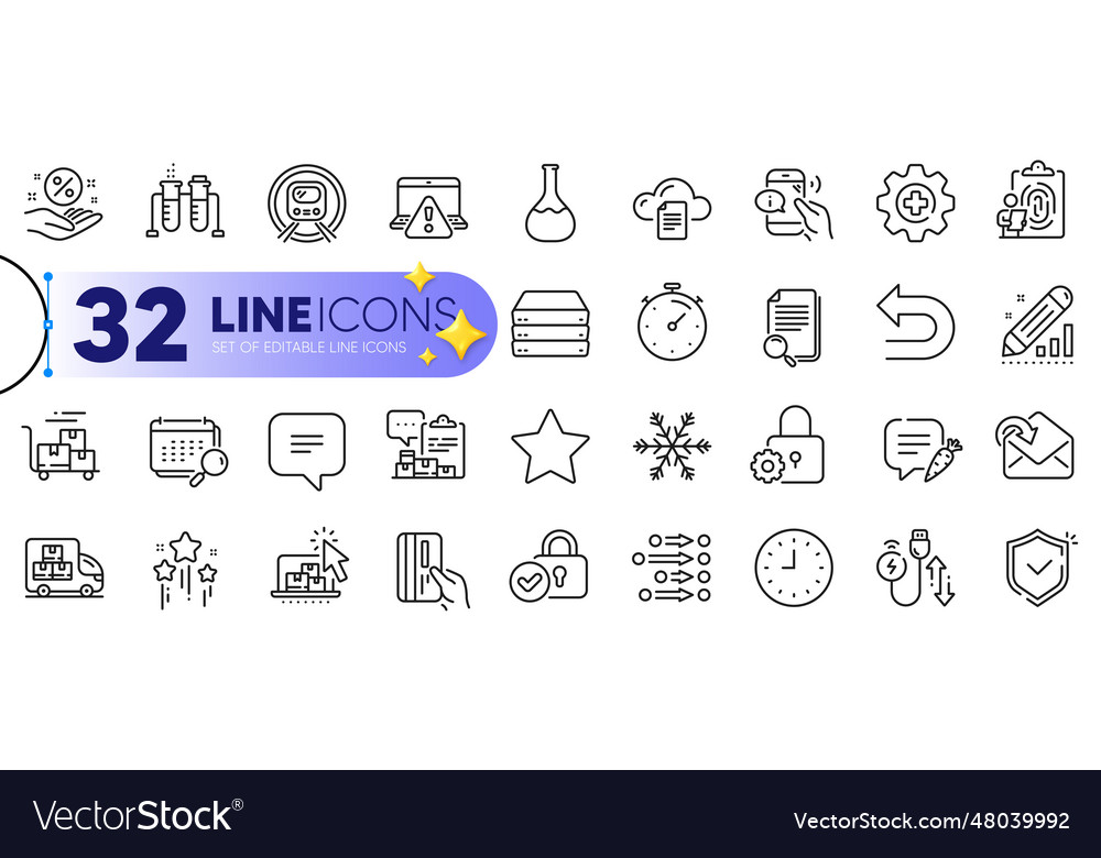 Outline set of fingerprint delivery cart and file