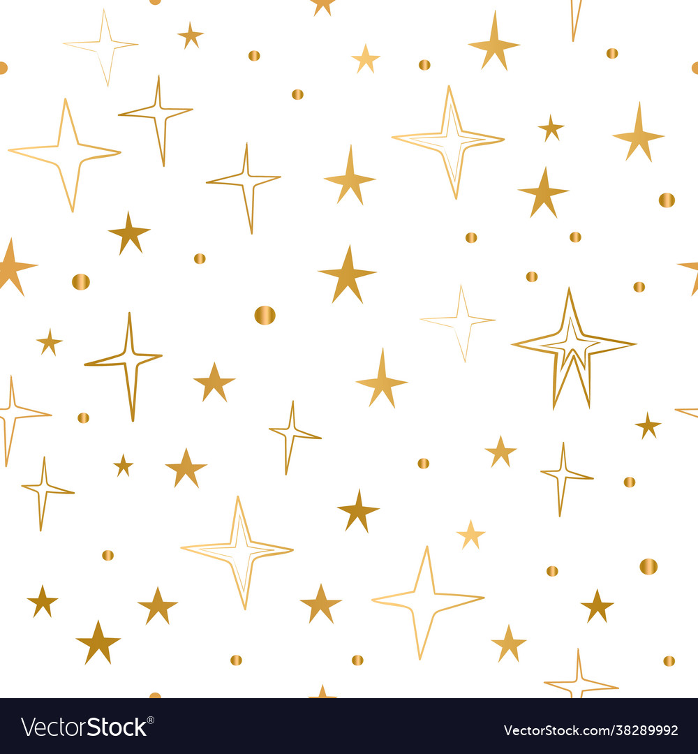Seamless pattern with stars and palnets abstract Vector Image Seamless pattern with stars and palnets abstract
