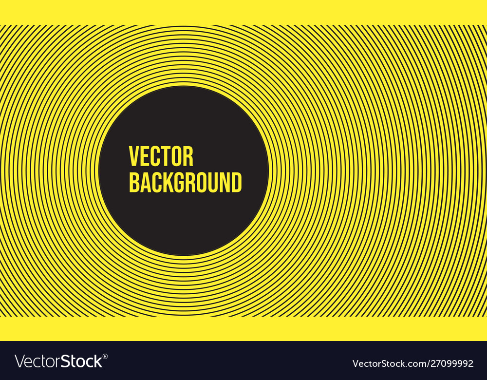Yellow abstract circle pattern background