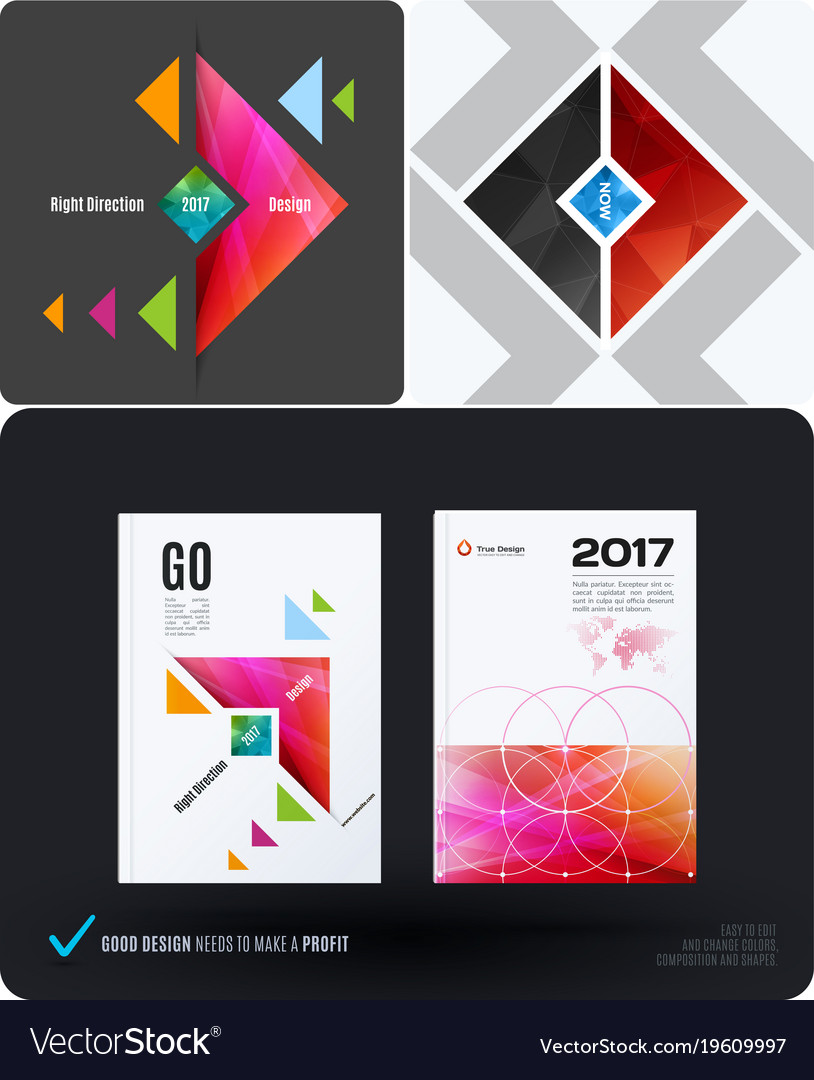 Abstract design elements for graphic layout