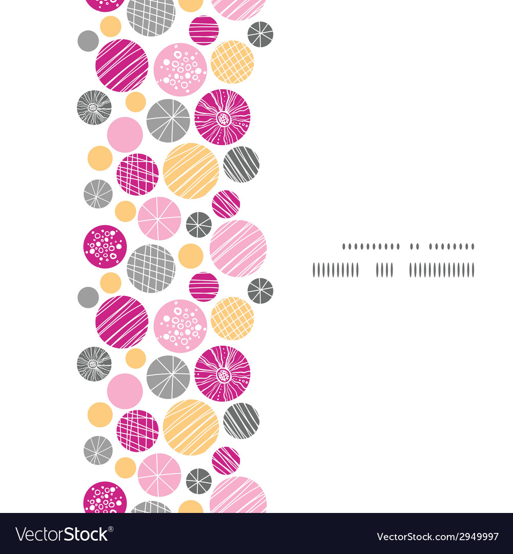 Abstract textured bubbles vertical frame seamless