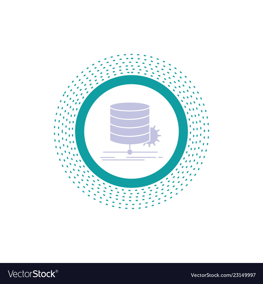 Algorithm chart data diagram flow glyph icon vector image Algorithm chart data diagram flow glyph icon