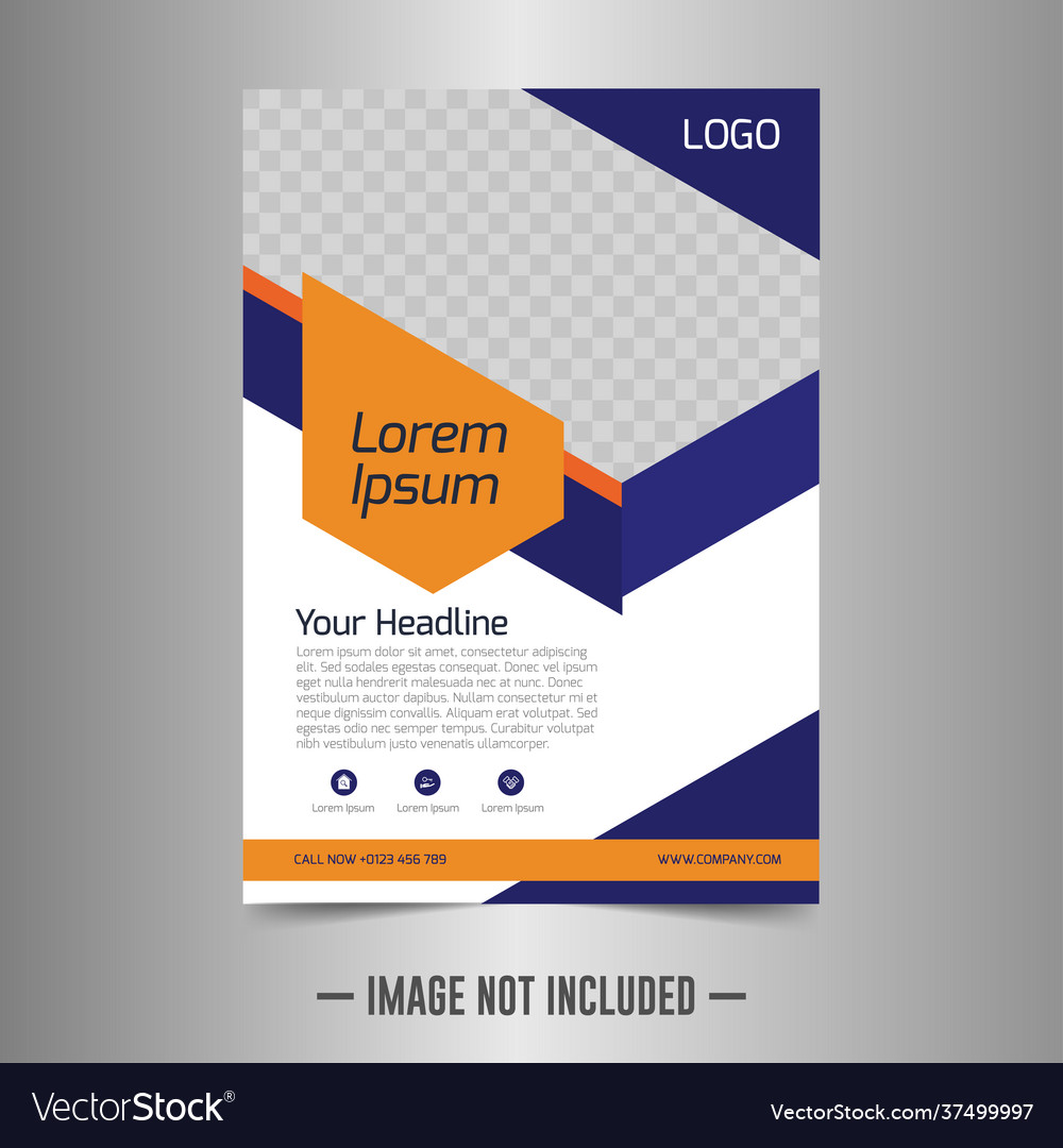 Corporate poster flyer design template Royalty Free Vector