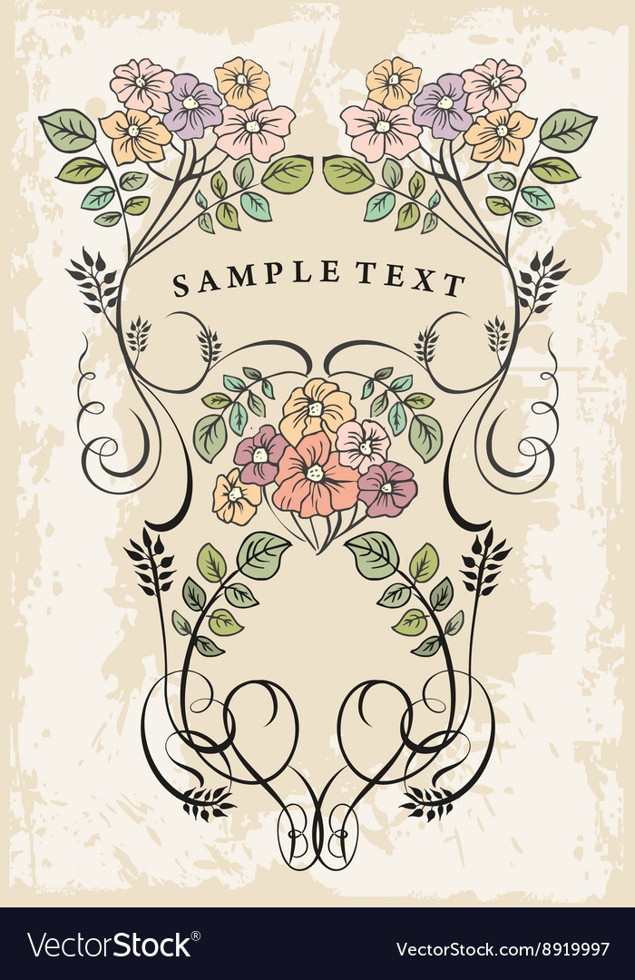 Decorative frame with pattern