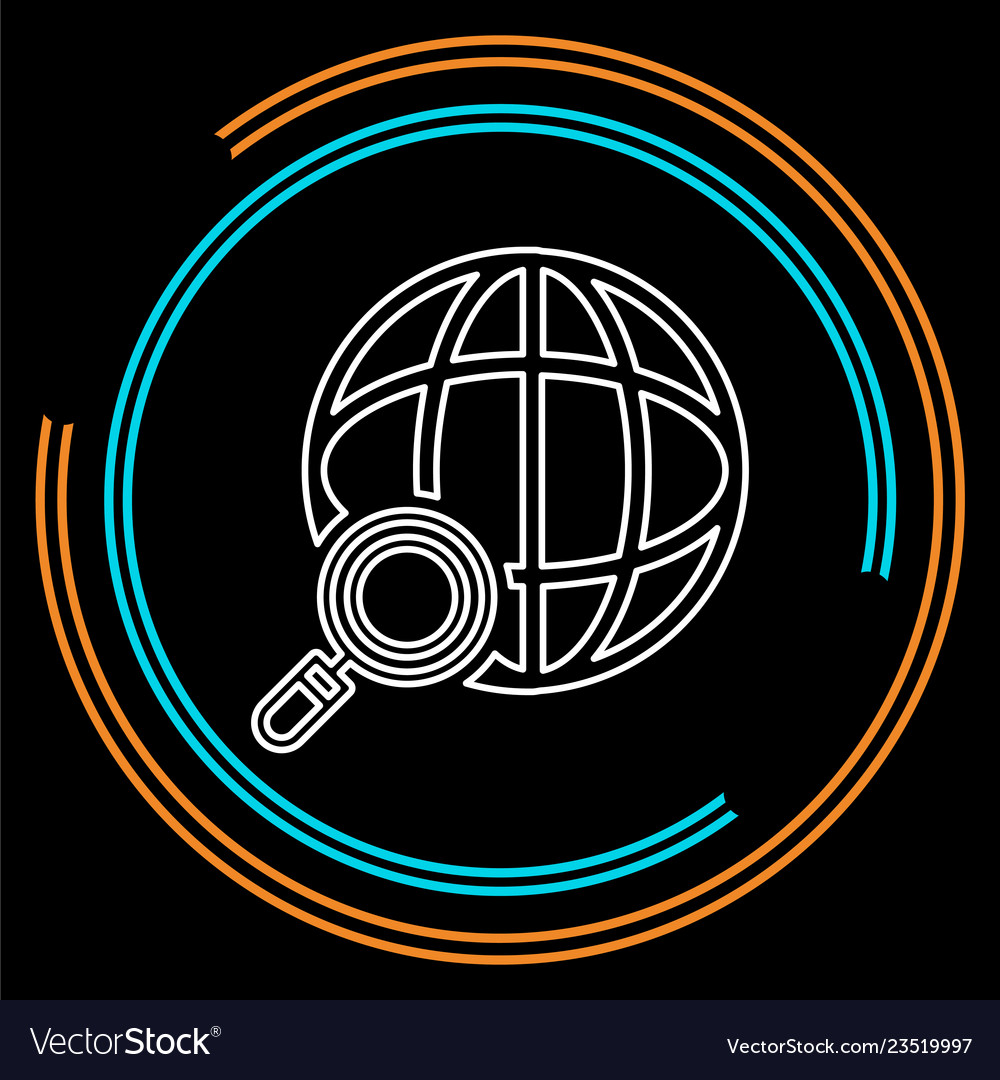 Global network icon - internet technology