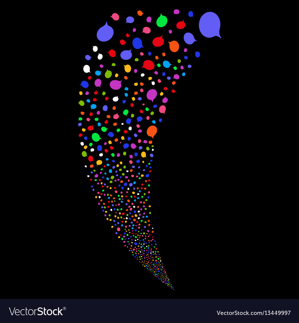 Hint random stream vector image Hint random stream