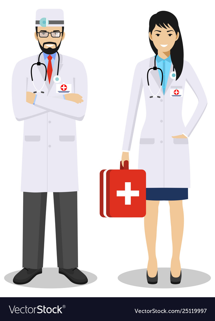 Medical Teamwork Concept Detailed Royalty Free Vector Image